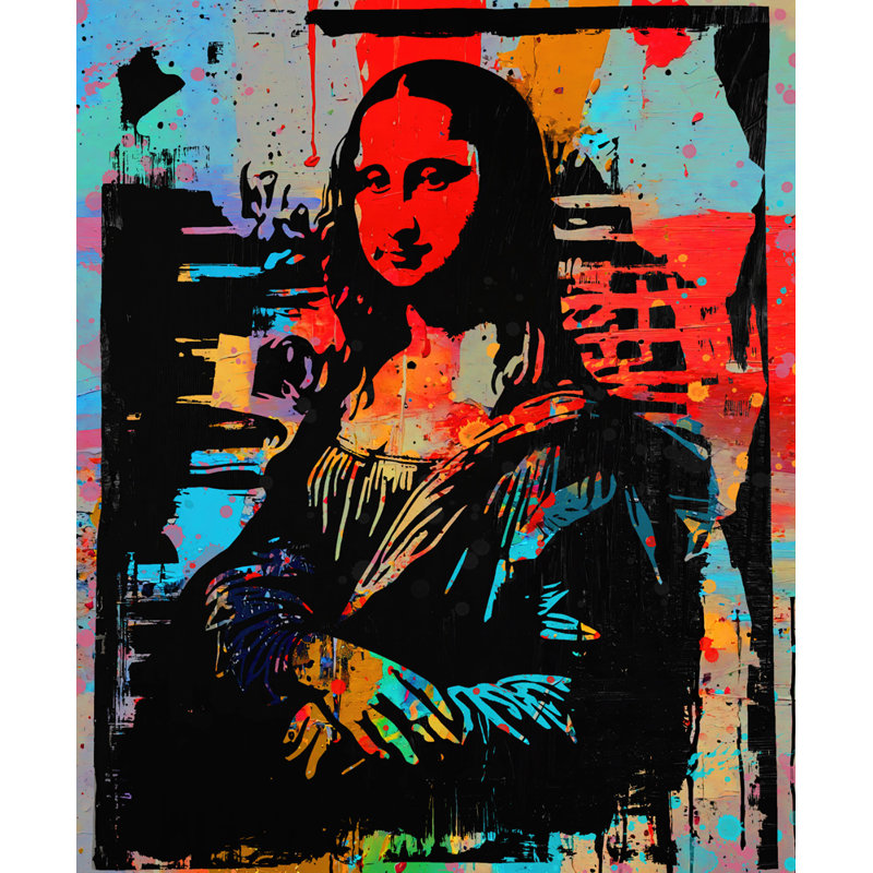 Mona  Giclee on Gallery Wrapped Canvas, 36" H x 36" W