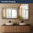  Jorden 24x36 Black Metro Beaded Glass Framed Vanity Accent Mirror-306501869