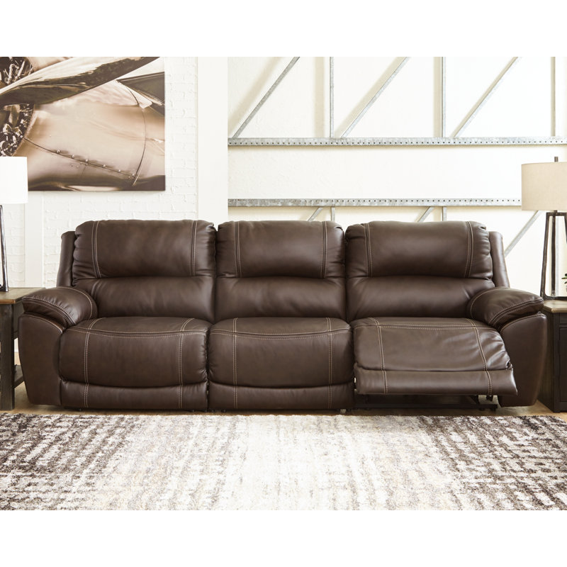 Dunleith Upholstered Power Reclining Sofa, Brown