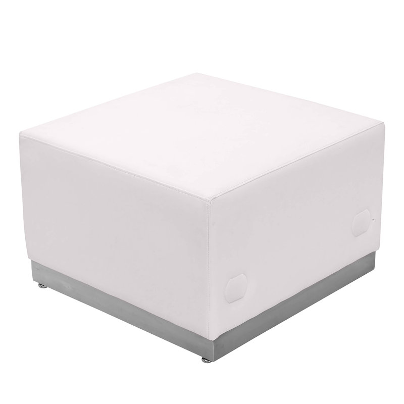 Hercules Alon 3 PC LeatherSoft Modular Reception Configuration w/Taut Back &Seat, White