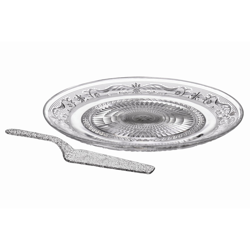 Rosdorf Park Delphine Glass Platter