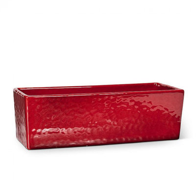 Red Slim Long Planter