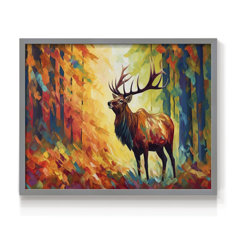 Faune - Édition encadrée - Restickable, H 8 po x l 10 po, Gris