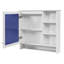 Armoire de rangement murale 2 en 1 avec tablette réglable et armoire d'appoint-1721676674