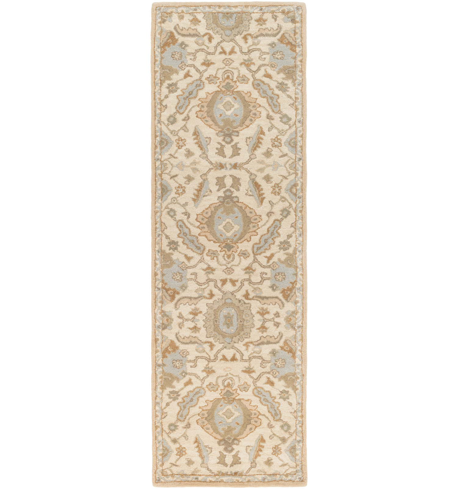 Arden Multi Hand-Tufted Wool Floral Rug, Runner 3' x 12'