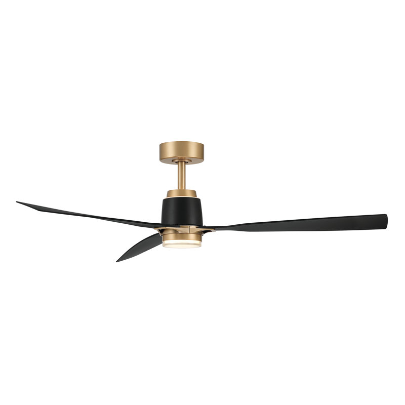 Ventilateur de plafond intelligent DEL 5 "FoxCC, Charbon, Laiton