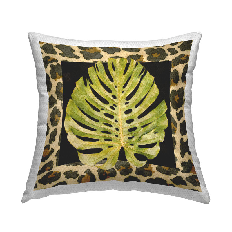 Coussin décoratif intérieur / extérieur à imprimé animal