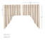 Caryl Cotton Striped Swag Window Valance