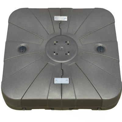 Porte-parapluie robuste, base de parasol carrée en porte-à-faux avec 4 roues pour faciliter le déplacement