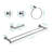 5 Piece Bathroom Towel Rack Set Wall Mount-1509831212