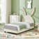 Kylo Upholstered Twin Daybed Frame for Kids, Twin Platform Bed with Carton Ears Shaped Headboard, Wood