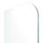 Solaris 36 in. x 78 in. Fully Frameless Radius Single Fixed Shower Panel-52370829