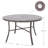 Dester Round 4 - Person Dining Set with 4 Swivel&Rocking Chair and Cushions-318056026