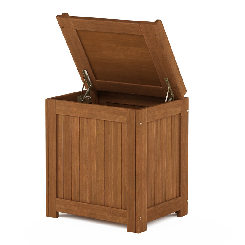 Boîte de rangement en bois massif Ermont