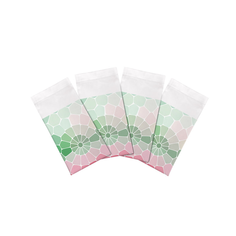 Mosaico Cotton Sateen Dinner Napkins, Palm Beach