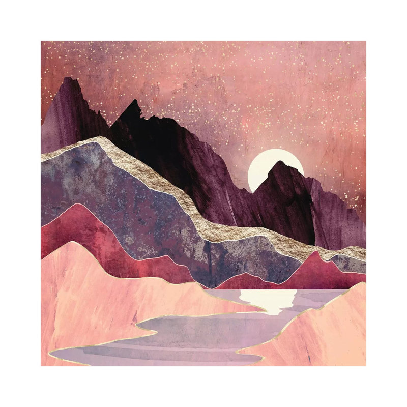 Blush Vista - Print on Canvas, 66.04 cm H x 66.04 cm W x 1.91 cm D, No Framed