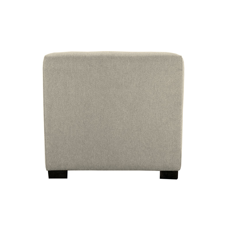 Emerie Upholstered Ottoman, Pebble