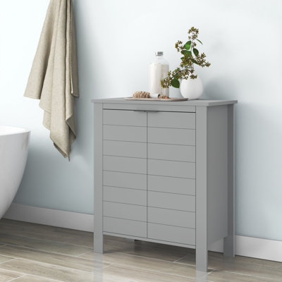 Armoire de rangement pour salle de bain et salle de lavage à deux portes avec tablette réglable RiverRidge Madison