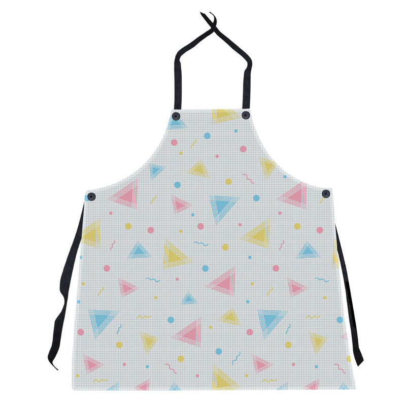 Bib Apron, Yellow/Pink