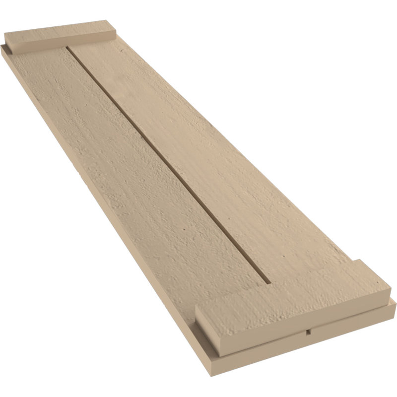Volets rustiques à deux planches jointes avec faux lattes (par paire), H 24 po x l 11 po x P 1 po, 11"