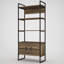 Mossley 180cm H x 90cm W Aluminium Etagere Bookcase
