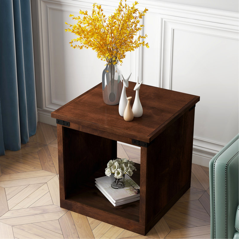 Table d'appoint 24 pouces, Brun