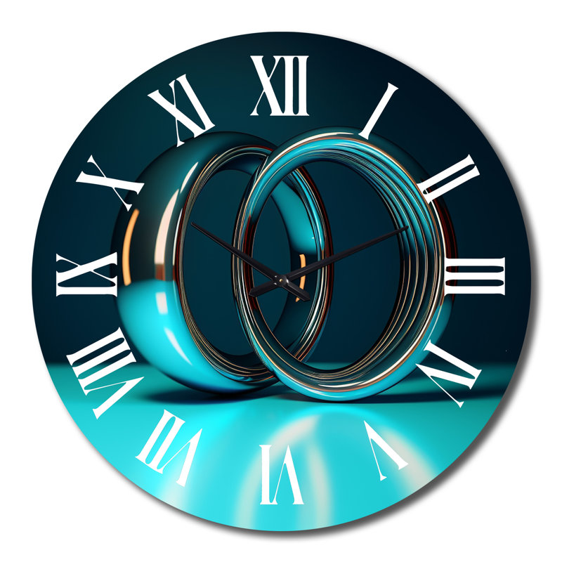Horloge murale Quantum Entanglement Futuristic Bliss VI, Grand