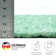 Handmade Happy cotton rug in mint