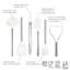 Silicone Utensil Set of 6 - Black-1512631675