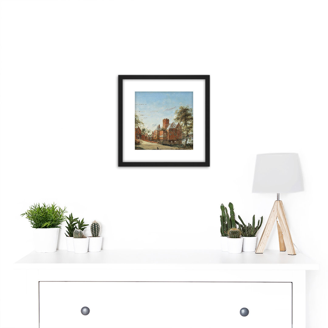 Loenersloot Castle On The Angstel by Pieter Van Der Heyden - Single Picture Frame Painting