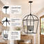 Lustre lanterne à intensité variable 4 lumières Alfreda-687658008