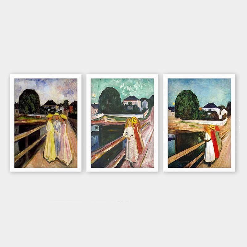 Stunning Decorative Framed Painting Set (3 Pieces), 21.7 x 29.5 Inches Each | 100% Wooden Frame with 0.8 Inch Polystyrene | UV Digital Printing | Perfect for Living Room, Office & Gallery Wall Decor