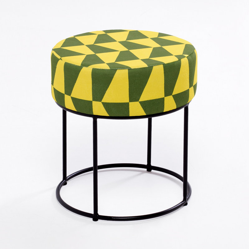 Repose-pieds Shamokin, Jaune / vert 100% polyester