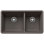 Precis SILGRANIT 33" L X 18" W Double Bowl Undermount Kitchen Sink