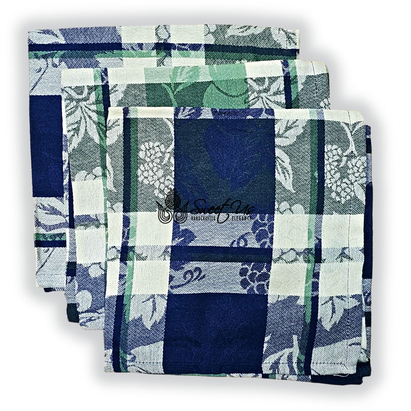 Jacquard Grapevine Tablecloth Set of Four Napkins, 18" x 18", Square