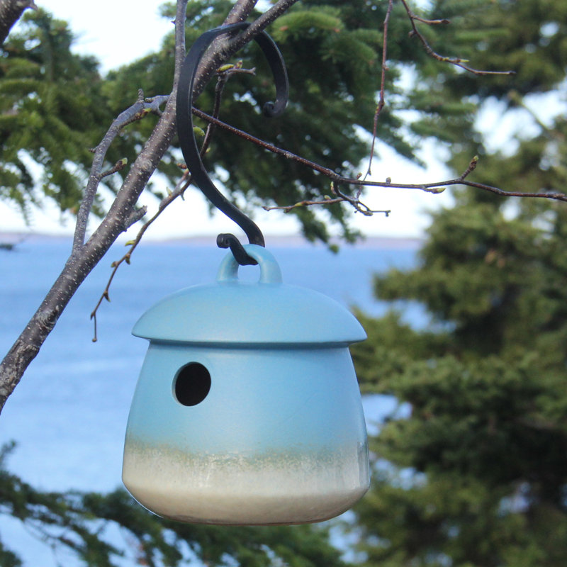Maison d'oiseaux Eston Return Home Soft 7 po x 7 po x 7 po, Bleu pâle