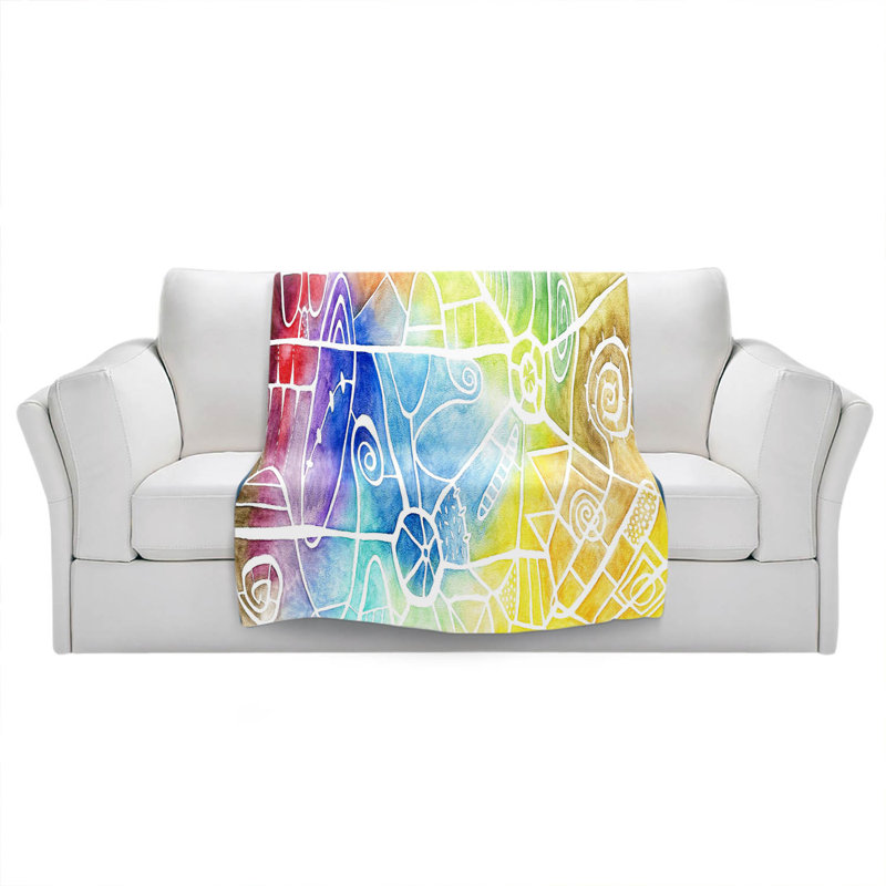  Couverture Vibrant Boogie, 68 po x 80 po