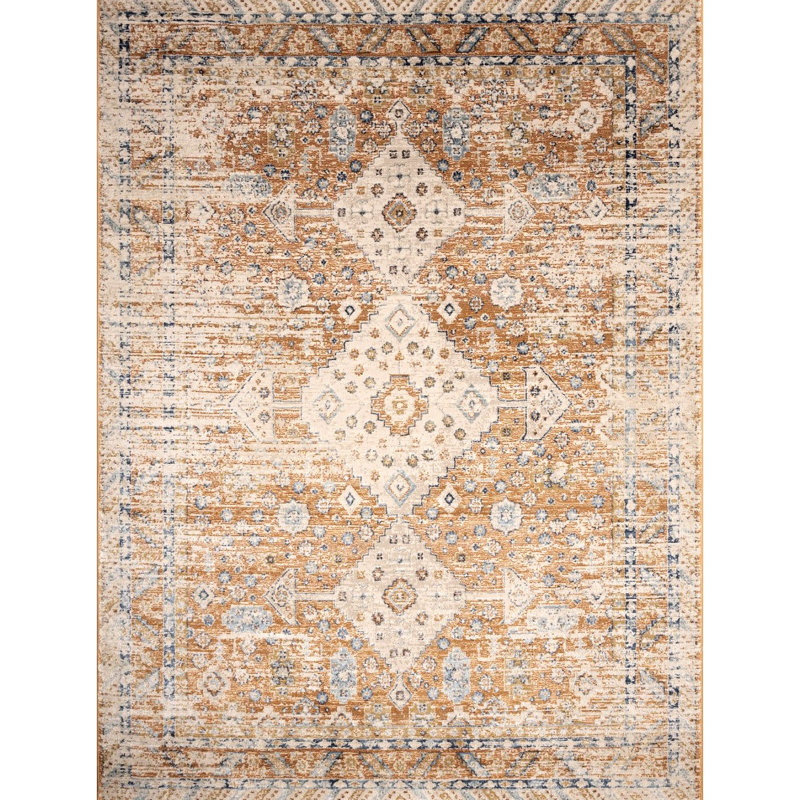 Rust Area Rug, Rectangle 2' x 3'