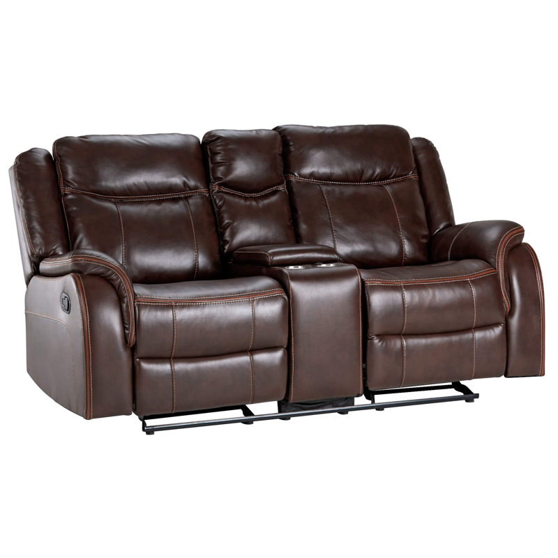 Avant 76 " Faux Leather Loveseat Reclining