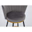Tabouret de comptoir rembourré avec structure en métal (ensemble de 2)-1238120002
