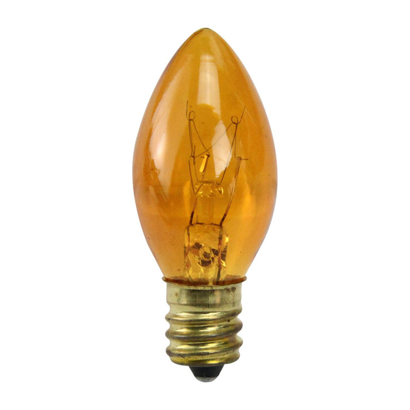 Ampoules de remplacement C7 Christmas, H 2 po x l 5 po x P 5 po, Orange
