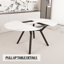 Table de salle à manger extensible blanche 47-63 "