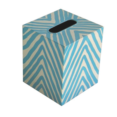 Housse pour boîte en tissu zèbre