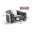 Chaise saphir Glory Furniture