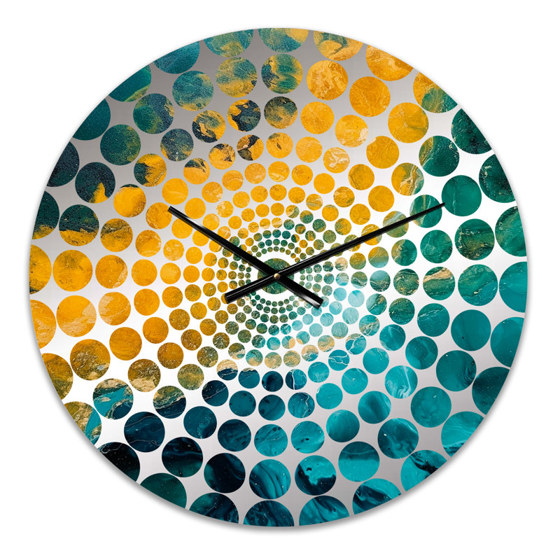 Louren - Horloge murale peinture abstraite, Petit