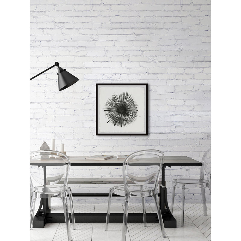 «Black Fireworks» par Marmont Hill - peinture encadrée, H 32 po x l 32 po x P 1,5 po