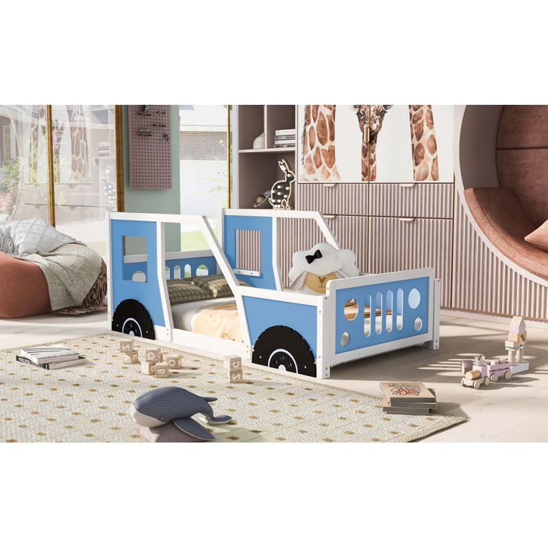 Innovative Classic Car - Shaped Platform Bed with Wheels for Enchanting Sleep and Endless Imagination, Suitable for All Ages