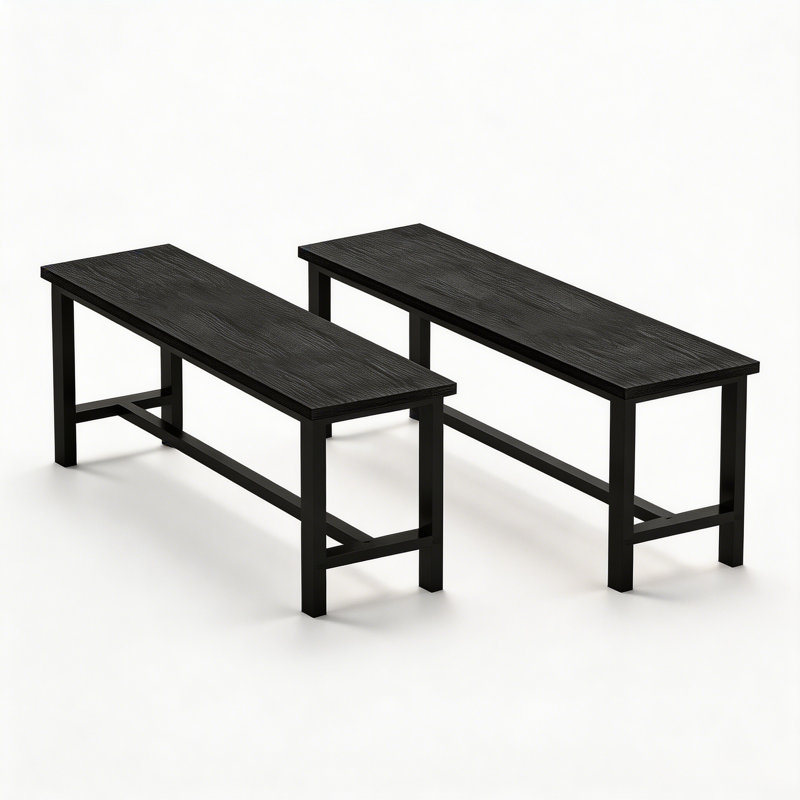 Banc de salle à manger rotatif, Noir