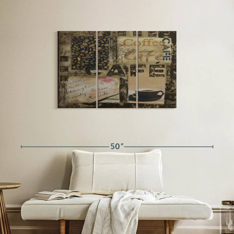 Yarlin Cafe Collage, 24" H x 38" W