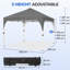 3m x 3m Iron Pop-Up Gazebo-95298033